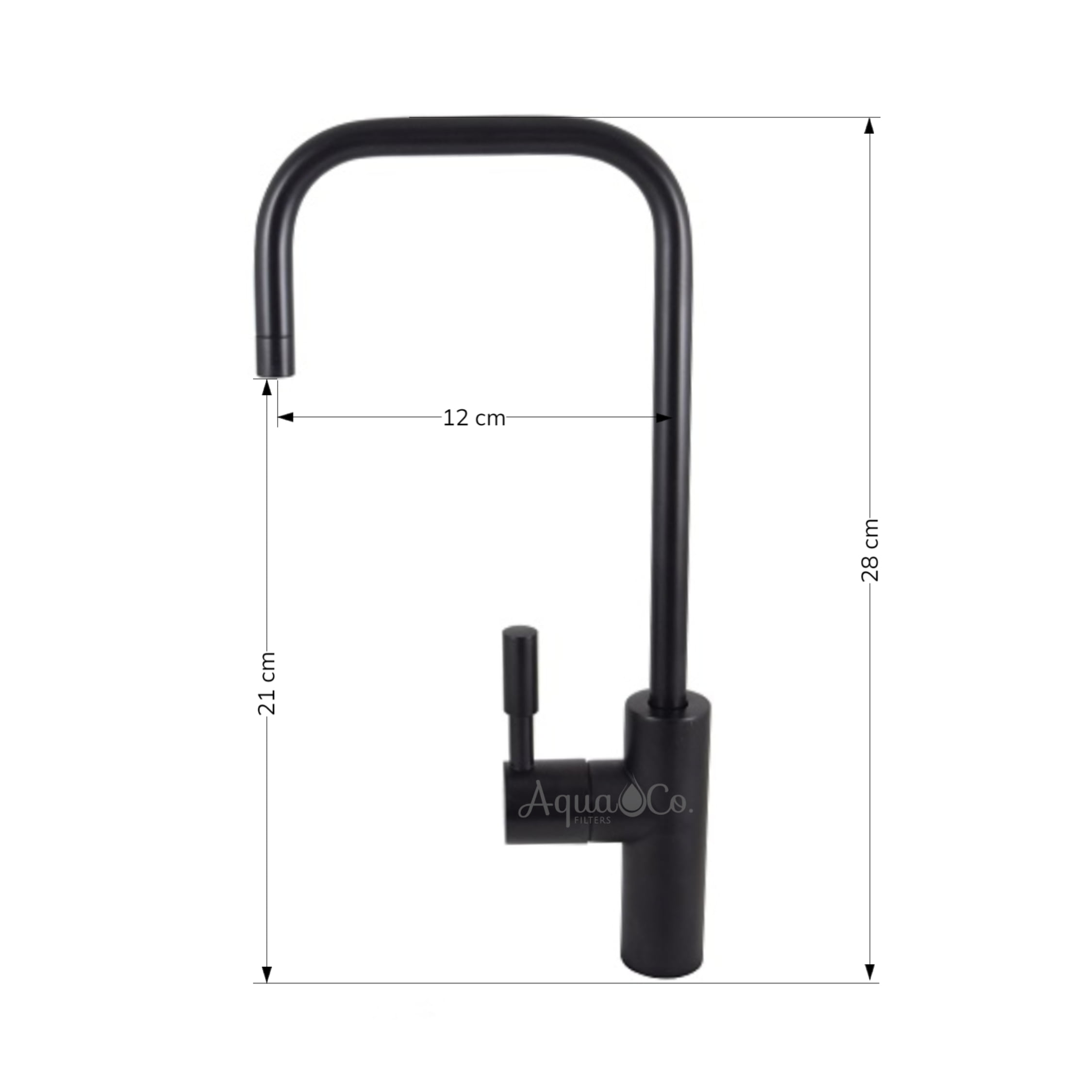 Long Petite Shape Tap Matte Black - Image 3