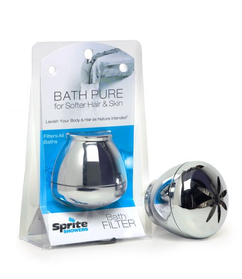 Shower Filter - Sprite® Bath Ball Water Filter - Chrome/White