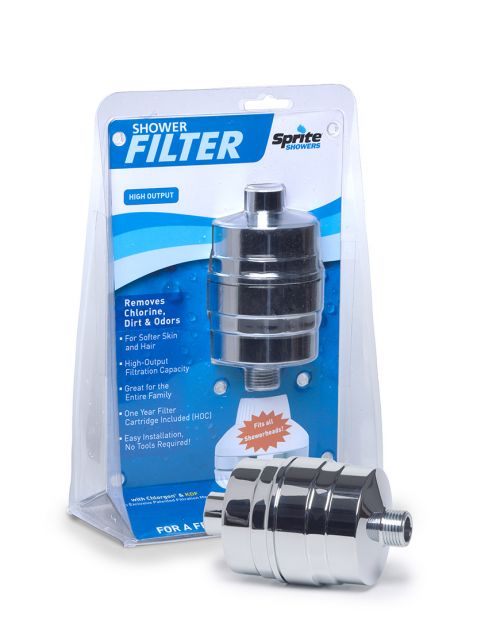 Shower Filter - Sprite® High Output - Brass Housing (Chrome Plated)