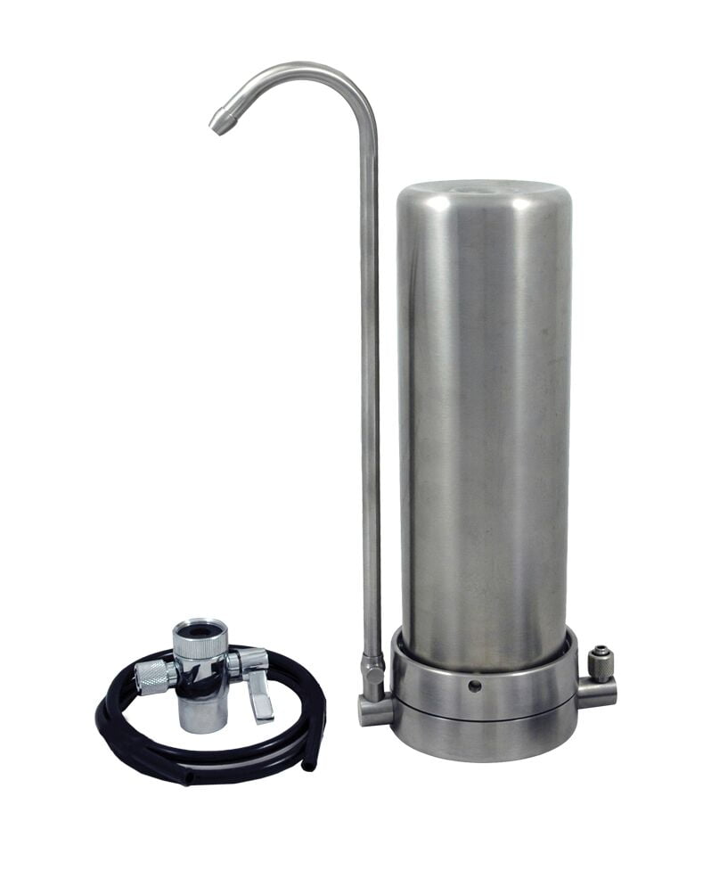 STAINLESS STEEL SINGLE BENCHTOP WITH CARBON FILTER