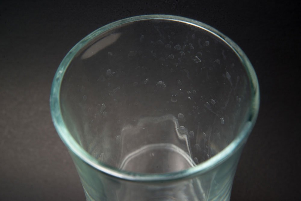 hardwater-stain-on-glass WHOLE OF HOUSE WATER TREATMENT (UVG SLF-SERIES) water softener for hard water