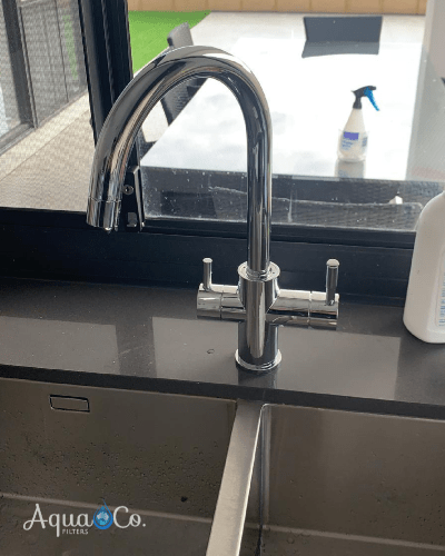Chrome 3 Way Mixer High Loop with LED Filter Change Reminder - Image 2