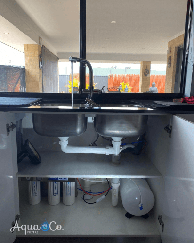 Chrome 3 Way Mixer Side Lever with LED Filter Change Reminder - Image 3