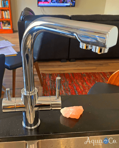 Chrome 3 Way Mixer Side Lever with LED Filter Change Reminder - Image 4
