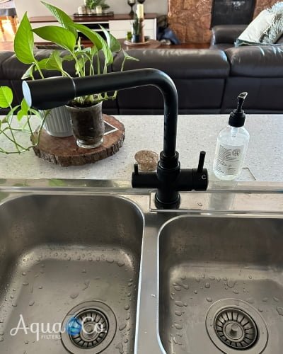 Matte Black 3 Way Mixer Side Lever - Image 3