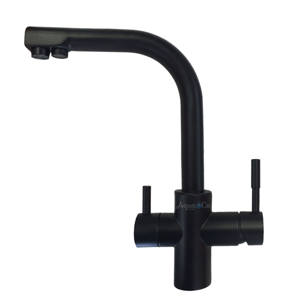 AquaCo 3W Matt Black Side Lever