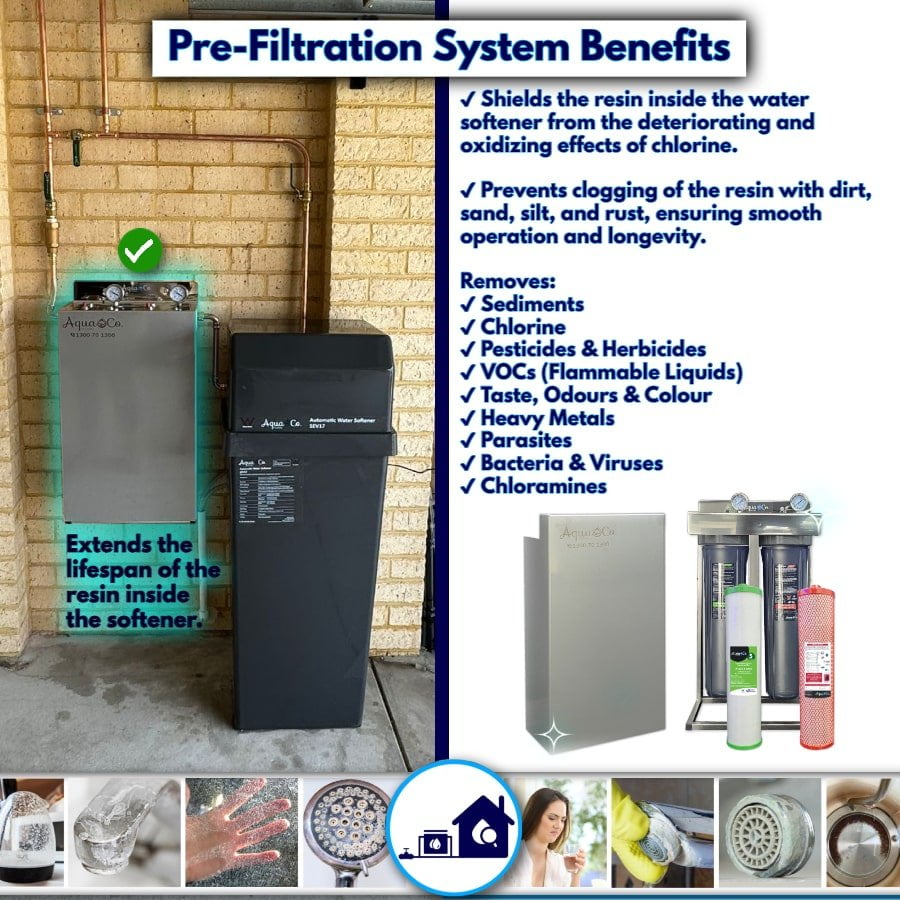 Automatic AquaCo Water Softener SEV17 With Pre-Filtration System - Image 9