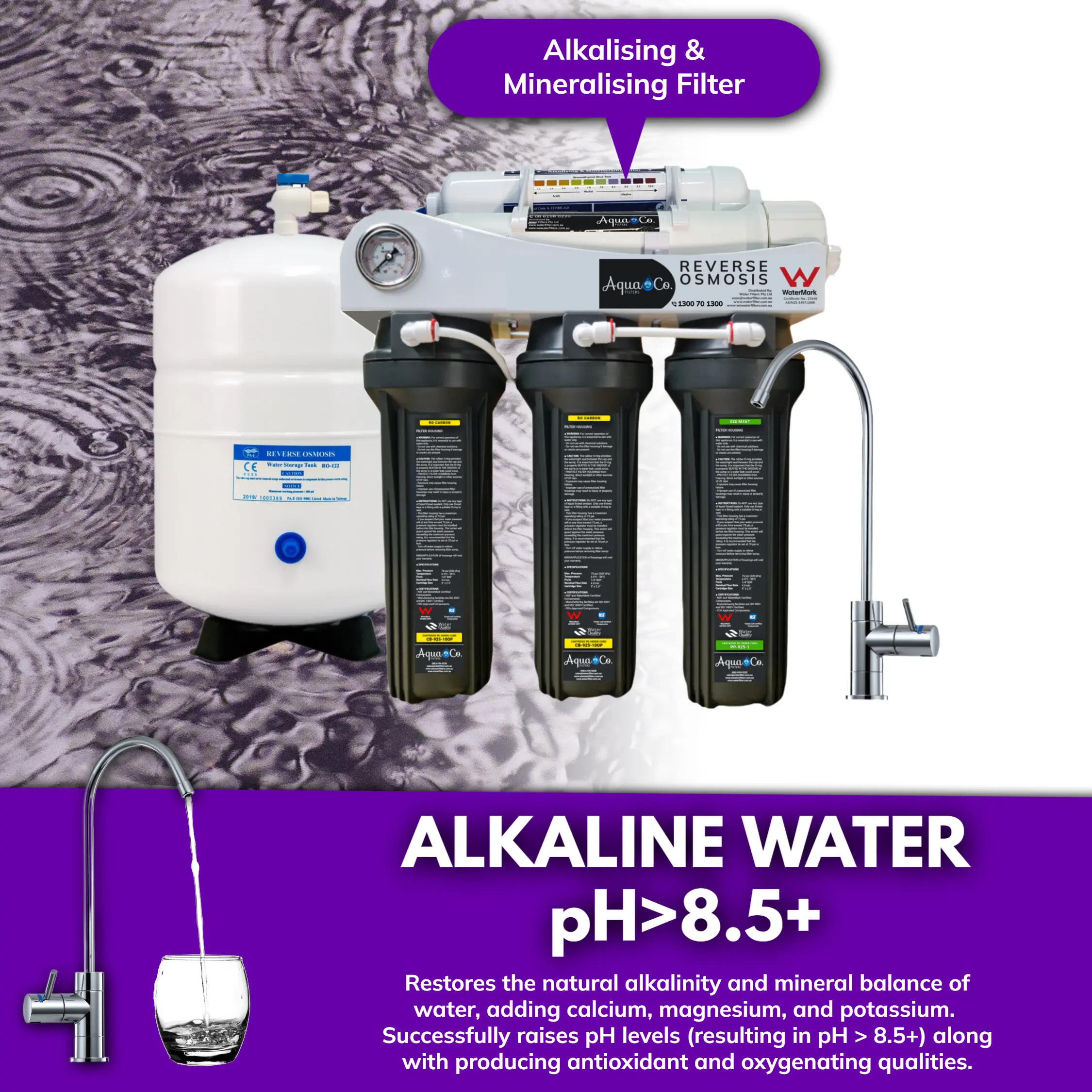 High Alkaline Reverse Osmosis Water Filter