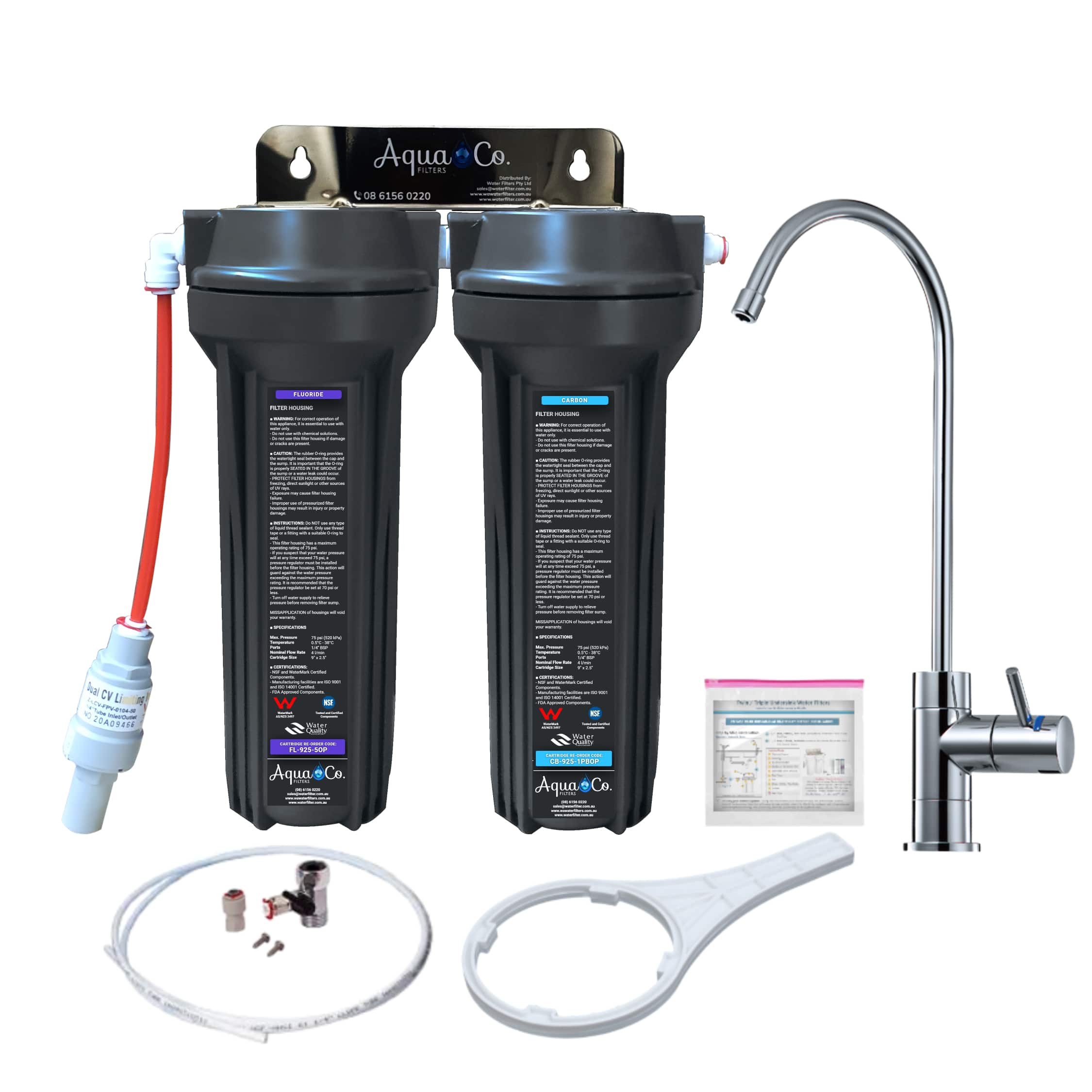 Twin Undersink with Fluoride and Carbon