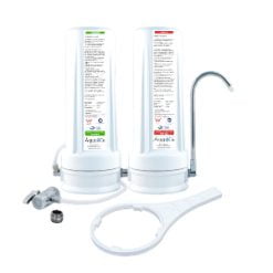 Twin Countertop Drinking Water Filter For Bacteria - Connects to your existing kitchen faucet